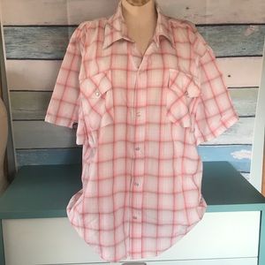 OCN Argentina short sleeve cotton blend snap front